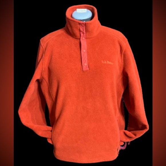 Men’s LLBean fleece pullover sz Lg - Picture 1 of 3
